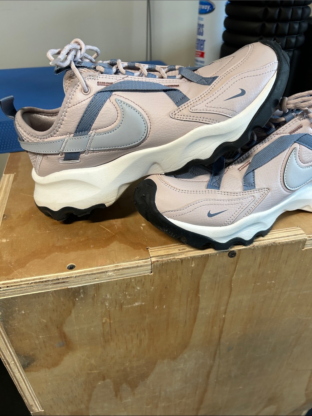 Nike Women's Pink and Blue Wave-Textured Sneakers - Picture 3 of 4